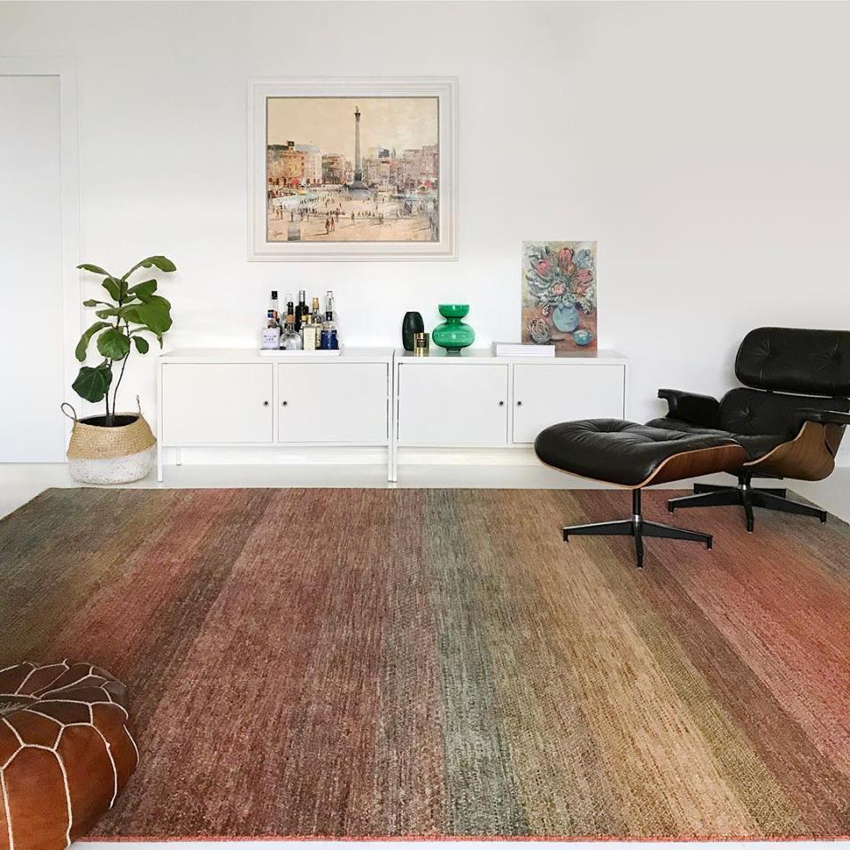 ombre patterned rug